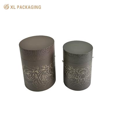 China Portable Cylindrical Paper Packaging Tubes Recyclable Cardboard Canister Packaging for sale