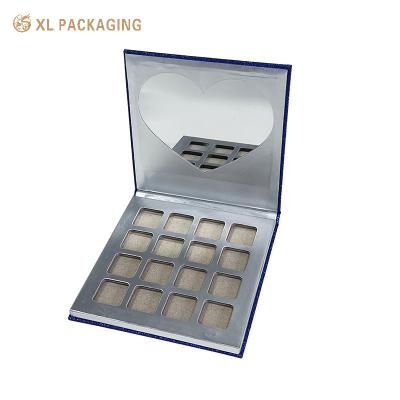 China Rectangle Custom Empty Eyeshadow Palette Pans Eye Shadow Case Container Packaging for sale