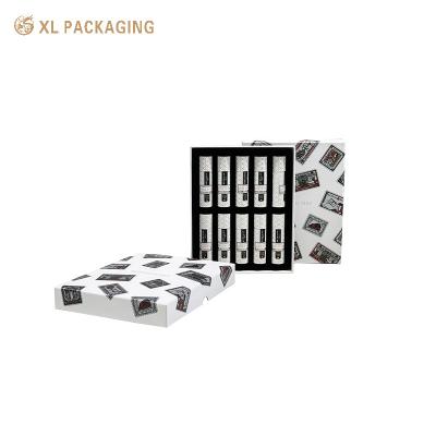 China Rigid Paper Luxury Cosmetic Packaging Box Lipstick Lip Gloss Set Packaging for sale