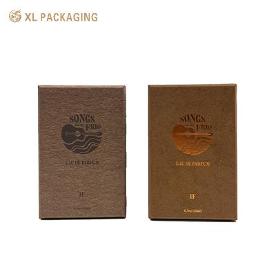 China 50ml 100ml Paper White Perfume Box Personalized Fragrance Packaging Box With Foam Tray for sale