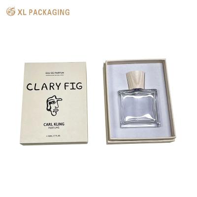 China Cosmetic Lid And Base Paper Box Luxury Kraft Paper Perfume Bottle Insert Packaging Box Gift box for sale