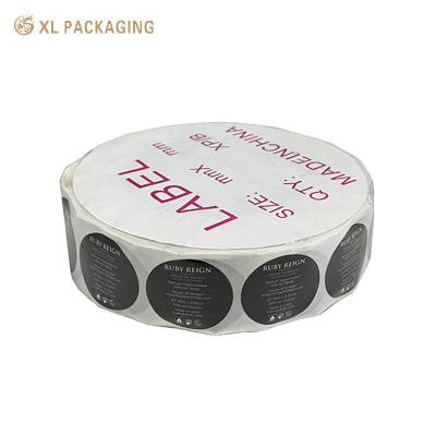 China Rectangle Packaging Label Sticker Roll Custom Make Your Own Logo Stickers for sale