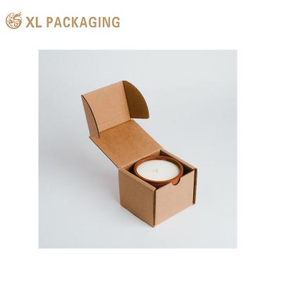 中国 Customized Color Printing Kraft Paper Rigid Paper Board Gift Packaging Box For Candle 販売のため