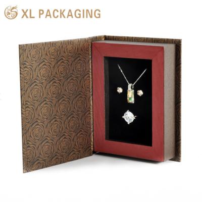 中国 Custom Logo Cardboard Jewelry Packaging Box with Magnetic Closure and CMYK Printing 販売のため