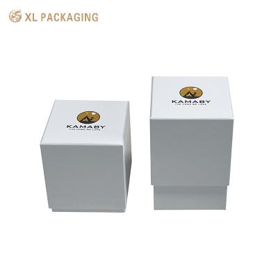 China Weiße Luxusparfümflasche Verpackung Papier Karton Kosmetik Geschenkbox Verpackung zu verkaufen