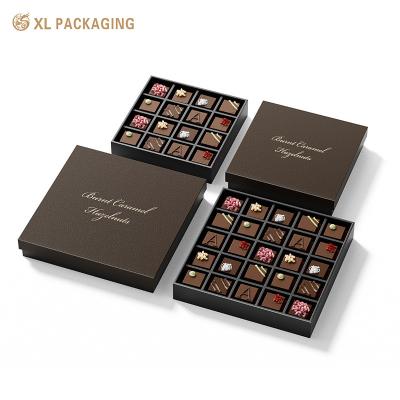 China Customized Luxury Chocolate Box in Hard Paperboard and Kraft Paper for Gift for sale