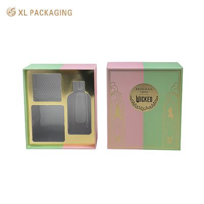 China Custom Printed Cosmetic Paper Box Packaging Tuck Top For Disposable Perfume Packing for sale