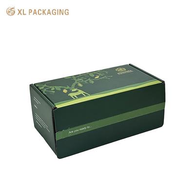 China Custom CMYK Printing Ecommerce Corrugated Paper Box Recycled Cardboard Zipper Tear Strip Mailer Packaging Shipping Boxes Custom Logo for sale