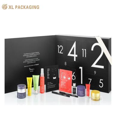 China Personalisiertes Logo Partone Farbe CMYK Design 12 Schubladen Kalender Box für Teebeutel Hautpflege Kosmetik zu verkaufen