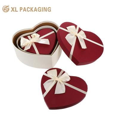 China Wholesale Valentine'S Day Heart Shape Box Chocolate Box Packaging Luxury Chocolate Gift Packaging Rose Flower Gift Paper Boxes for sale