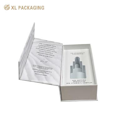 China Embossed Black Foil Logo Kraft Paper Packaging Box for Eco-Friendly Skincare Products for sale