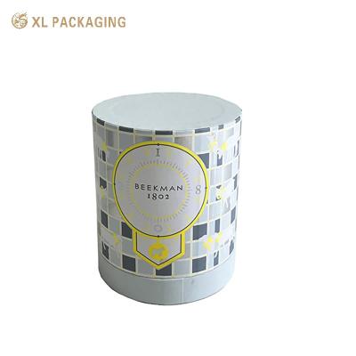 중국 Custom Personality Design Cosmetic Essential Oils Skin Care Paper Tube Packaging Box Silver Foil Candle Paper Tube 판매용