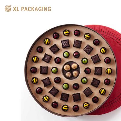 China Chocolate de lujo de lujo Dulce Dulce tapa y fondo de regalo cartón Impresión de cajas de embalaje de chocolate en venta