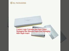 Custom Logo Cosmetic Box Face Cream Packaging Box Skincare Paper Box Packaging With Paper Insert