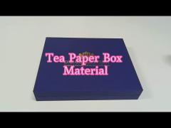 Luxury Blue Tea Gift Box Packaging Custom Logo Printed With EVA Insert