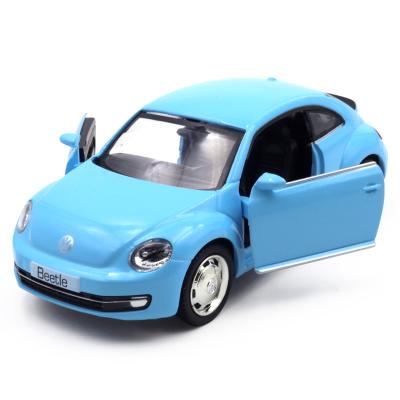 China Toy Wholesale New Product Simulation Diecast Beetle Pull Back Toy Model Car for sale