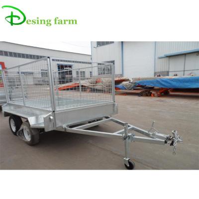 China Fully Welded Car Trailer Hot Dip Galvanized 9x5 Trailer With Cage For Australia , New Zealand for sale