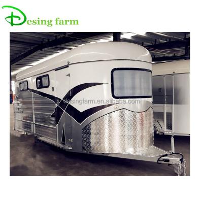 China Other trailers 2 horse fish load horse float maker price for sale for sale