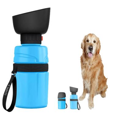 China Amazon Stored Sales Pet Supplies Dog Accessories Pet Outdoor Rising Walking Travel BPA Free 520ml Cat Dog Water Bottle Portable for sale