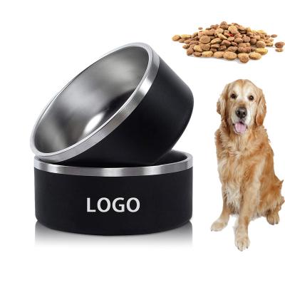 China Shipping Stocked at USA Amazon FBA Best Seller Pet Supplies Dog Accessories 304 Stainless Steel Dog Food Bowl 32oz Eco-Friendly Pet Bowl for sale