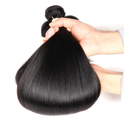 China Silky Straight Wave Packet Human Hair Meche Humain Bresilienne En Gros Brazilian packet cuticle aligned human hair Bundles with closure for sale