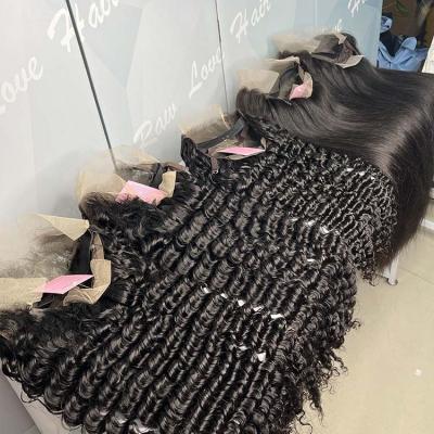 China Wholesale Deep Wave Hair Wig Factory Hair Wig 13x4 Pin Apple Wave Deep Wave Lace Frontal Wig For African for sale