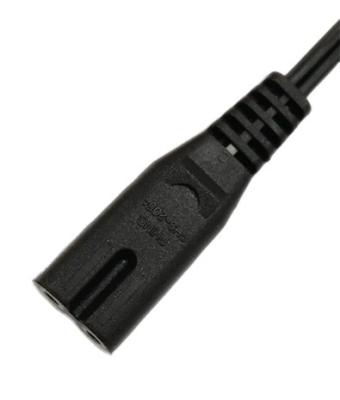 China USA UL498 C7 2-Pin Electronic AC Straight Connector 7A 125V for sale