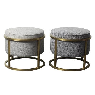 China Meeting Stool With Metal Legs Footrests Stools Cafe Velvet And Bar Stools for sale