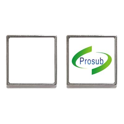 China Prosub Sublimation Pin Badge Blanks DIY Wholesale Printable Square Pin Badges Nickel Free Free for sale