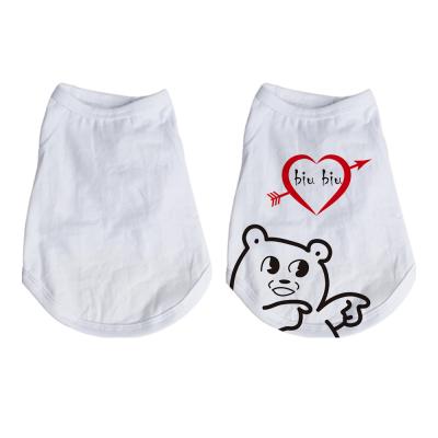 China Viable Wholesale Custom Prosub Polyeste Dog Shirts Sublimation Printing Pet Clothes Sublimation Blanks T-shirts Dog for sale