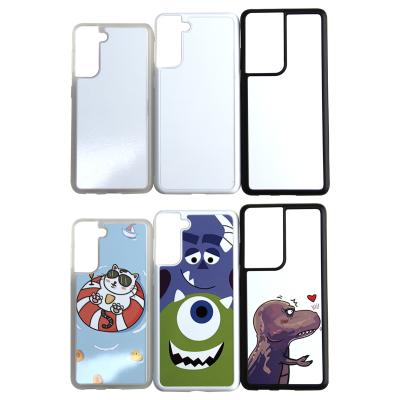 China New Prosub 2021 Anti-fall Sublimation Blank Phone Case Covers 2D Protective TPU+PC Cases For Sublimation For Samsung S21/S21Plus/S21ultra for sale