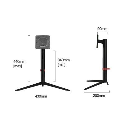 China Multi Filling Metal Mesh Computer Monitor Stand Wholesale Desktop Riser Fashion Iron Low Running Rack Radio for sale