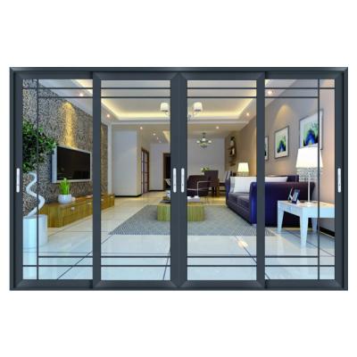 China Hurricane Modern American Standard Impact Proof Commercial Sliding Doors As2047/Nfrc/Nami Certified Aluminum Sliding Door for sale