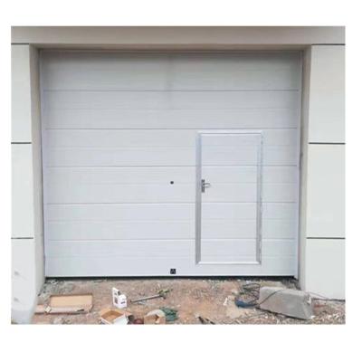 China Automatic Glass Wooden Garage Door Grain Villa Modern European Normal Grade Aluminum Small Garage Door For House for sale