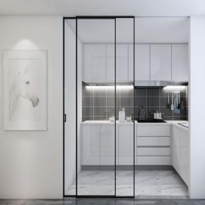 China Modern Glass Electronic Frosted Frameless Frosted Sliding Glass Door Sliding Impact Door Accessories Sliding Glass Door for sale