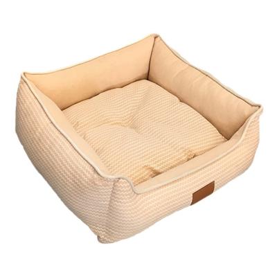 China New Waterproof Cat Bed Pet Bed Mat Machine Washable Place Dog Bed Seasons All Breathable Cotton Pet Canvas Mat for sale