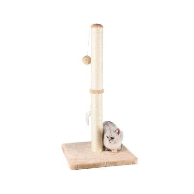 China Double-section workable pet scratching board toy cat claw climbing frame manufacturers vertical small and medium spot for sale