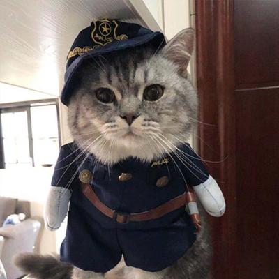 China Viable Make Fun New Custom Christmas Pet Costumes Christmas Dress Up Cat Dog Clothes for sale