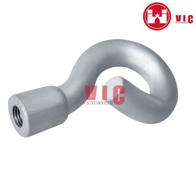 China For Hanging A Line High Quality Public Light Package Pole Material Galvanized Ball Finished Pigtail Hook / Braid Bolt for sale