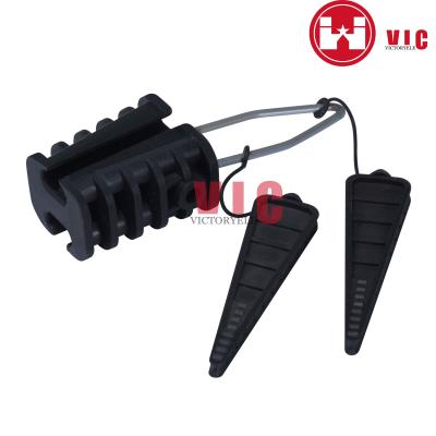 China Or ABC Insulated Cable Accessories Insulator Dead End Clamp Low Voltage Wedge Anchor Clamp for sale