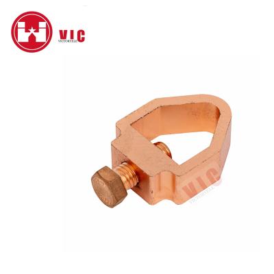 China Electric Power Line Construction VIC High Quality Copper Earth Rod Clamp for 5/8