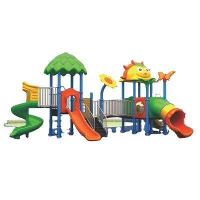 China LLDPE garden play equipment children playset toys plastic slide dia.114mm galvanized steel pipe for sale