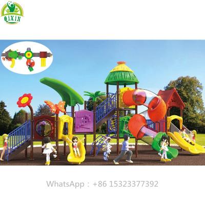 China Outdoor Play Station Plastic Play Station Kids Playset Equipment Children Kindergarten Outdoor Playground Toys for sale