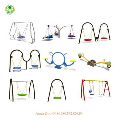 China Colorful Plastic Metal Kids Playground Swingset Outdoor Play Equipment Park Equipment For Sale for sale