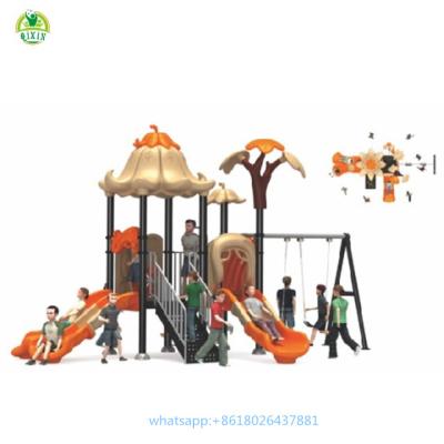 China 2021 Market Commercial Outdoor Kids Playground Plastic School/Kindergarten/Park/Playground Equipment Slides Swing Set for sale