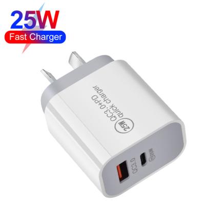 China MP3 SAA RCM Australia New Zealand PD Au Type 25W USB-C Mobile Phone Tablet Mobile Phone Tablet Fast Charger for sale