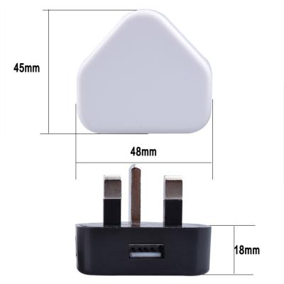 China UK Plug Qc1.0 Usb Charger Power Adapter 5v1a UK Wall Charger for sale