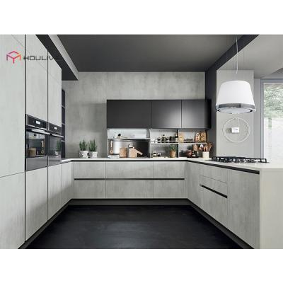 China Luxury and Modern Scratch Proof Kitchen Furniture with Island Design Cabinets for Sale for sale