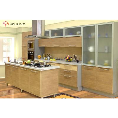 China environmental friendly aluminum glass door for melamine color wooden sideboards for sale