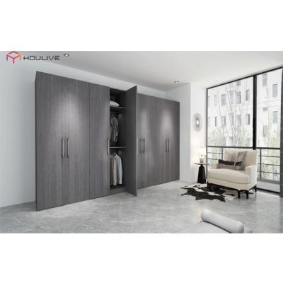 China Melamine Adjustable Wood Finish Color (Size) Bedroom Wardrobe Apartment Project Use Nice Cabinet for sale